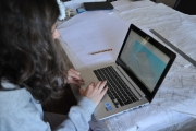 <h5>Anaelle</h5><p>Anaelle is working with Solid Edge software, to make the drawings for the laser cutting machine</p>